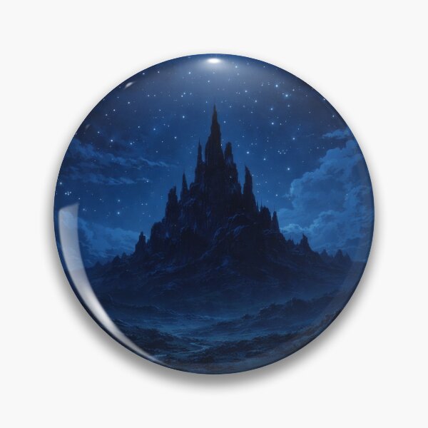 Item preview, Dark Valley Light Path | Atmospheric Night Landscape Art designed and sold by Visualynx.