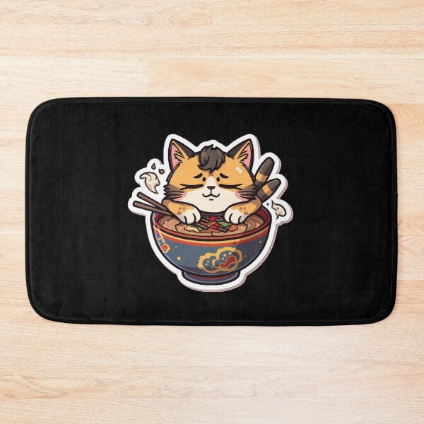 Item preview, miso tired miso sleepy soup sleepy soup tired  funny ca  in a bowl of miso soup or ramen designed and sold by zuzzelek44.