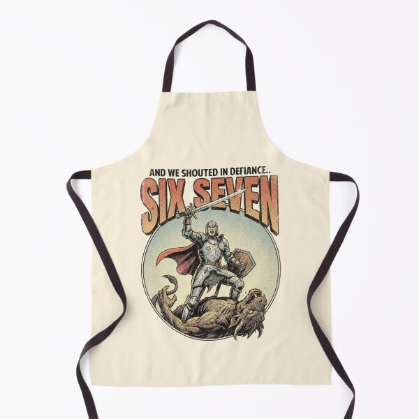 Item preview, Six Seven Knight Meme - 6-7 Brainrot Humor - We Shouted in Defiance designed and sold by ThirdEyeDesign1.