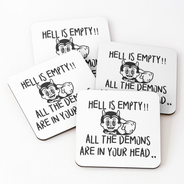 Item preview, Inner Demons Hell Is Empty Retro Graphic designed and sold by hussain-dz.