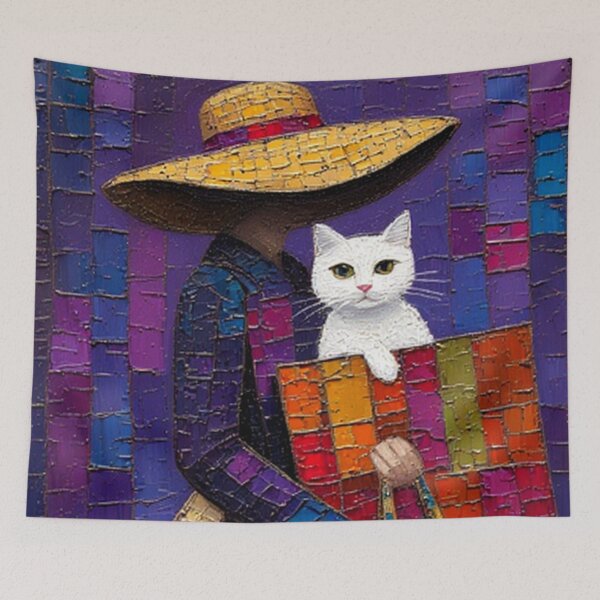 Item preview, Cat Going Shopping designed and sold by TheDarkWardrobe.
