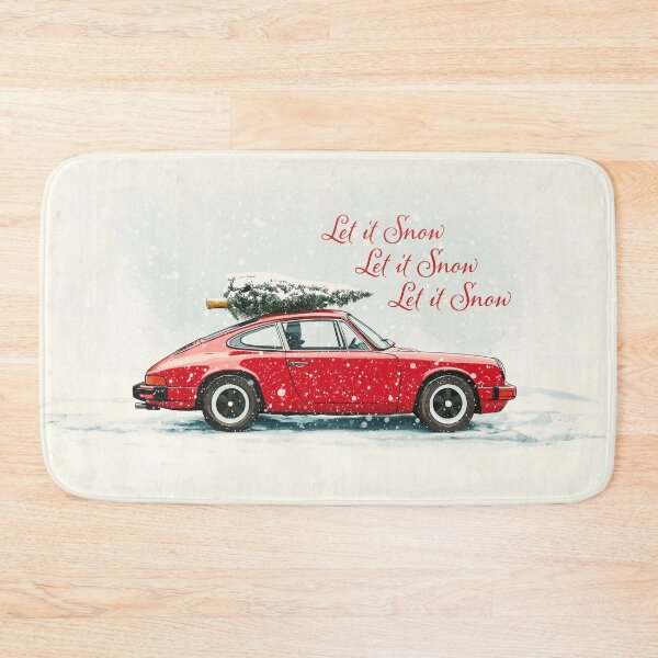 Item preview, Let it snow sports car 911 964 Winter Snowy Christmas Tree designed and sold by blackdogshop.