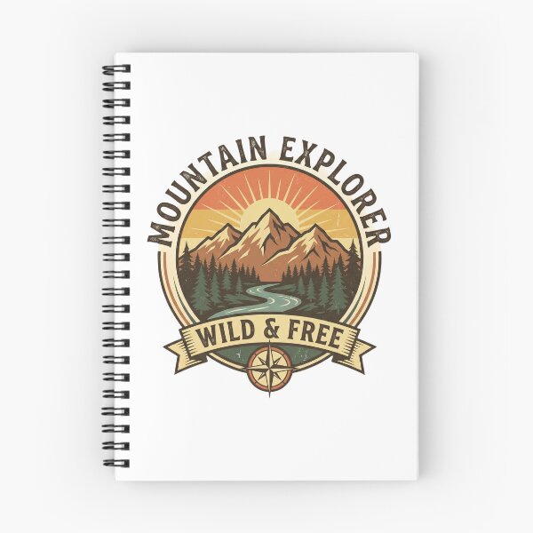 Item preview, Retro Mountain Explorer Outdoor Adventure Emblem Wild Free designed and sold by EverBranz-stor.
