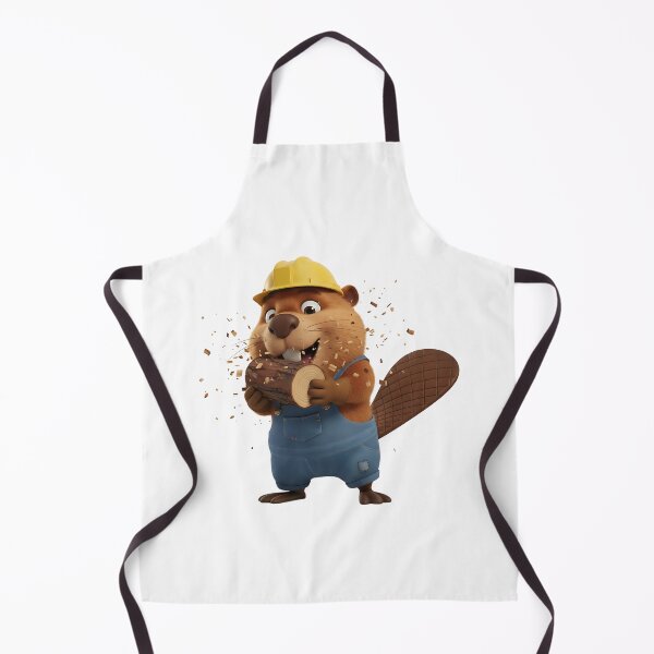 Item preview, Cute Beaver Carpenter Gnawing Wood Log Funny designed and sold by vk09.