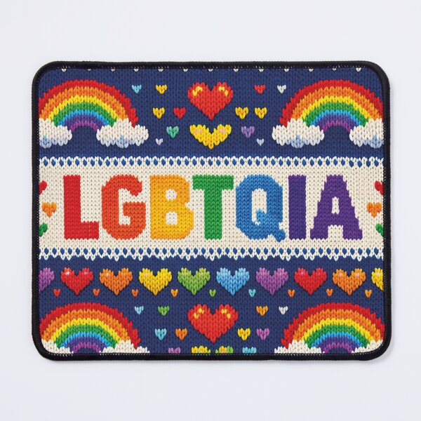 Item preview, LGBTQIA, colorful knitting pattern designed and sold by Mauswohn.