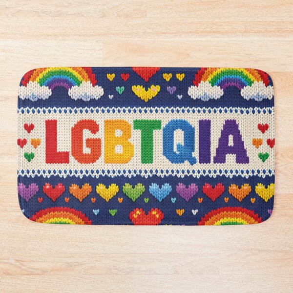 Item preview, LGBTQIA, colorful knitting pattern designed and sold by Mauswohn.