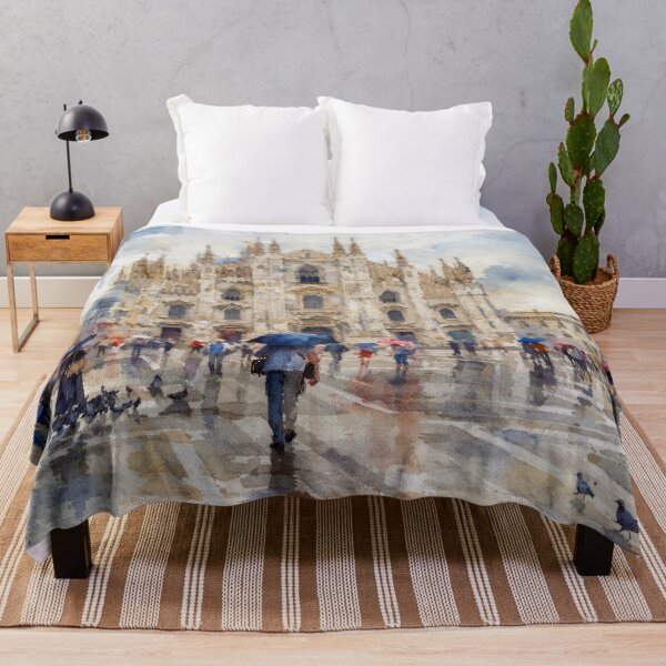 Item preview, Rainy Duomo di Milano Watercolor designed and sold by caracatita75.