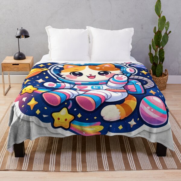 Item preview, Cute Cat Astronaut in Space Kawaii Sticker designed and sold by DesignEG.