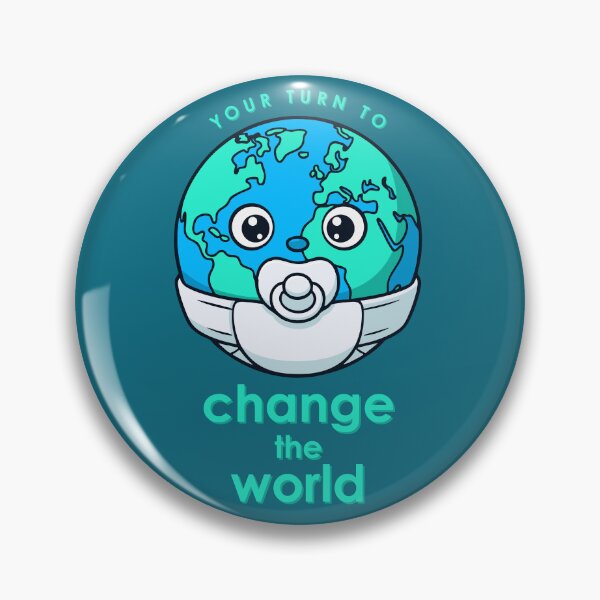 Item preview, Change The World - Baby Earth Diaper Pun designed and sold by Josh Meyer Designs.