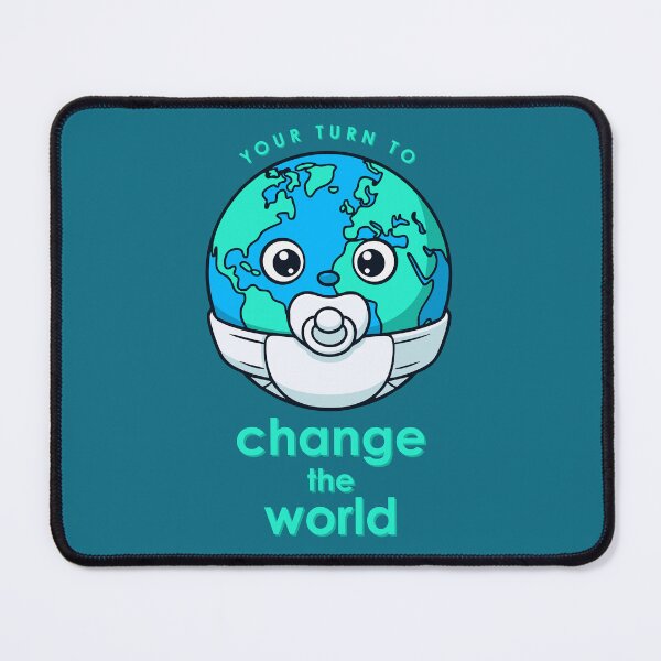 Item preview, Change The World - Baby Earth Diaper Pun designed and sold by Josh Meyer Designs.