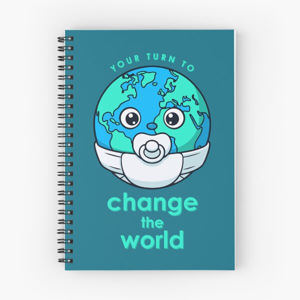 Item preview, Change The World - Baby Earth Diaper Pun designed and sold by Josh Meyer Designs.