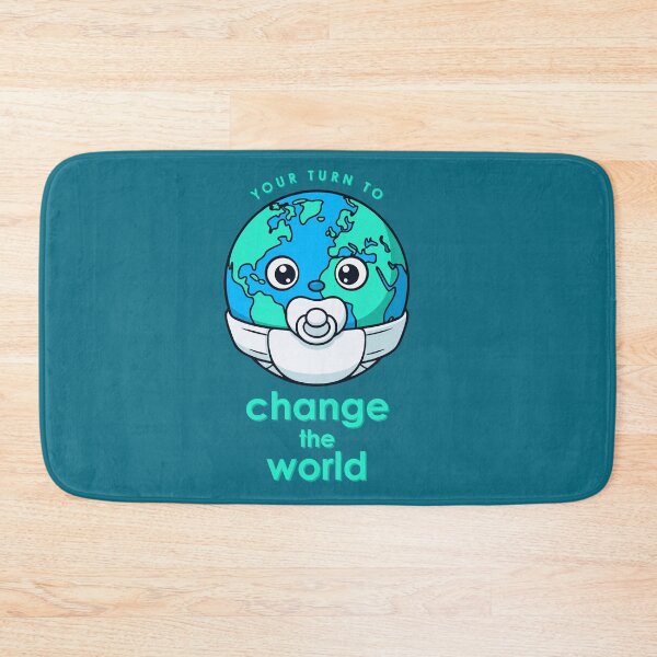 Item preview, Change The World - Baby Earth Diaper Pun designed and sold by Josh Meyer Designs.
