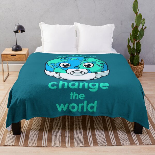 Item preview, Change The World - Baby Earth Diaper Pun designed and sold by Josh Meyer Designs.