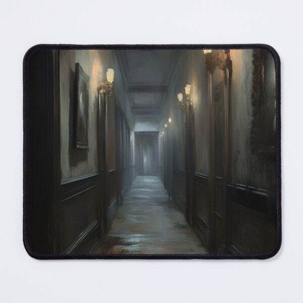 Item preview, Creepy Hallway Painting, Gothic Print, Hallway With Paintings, Haunted Museum Painting, Halloween Art, Dark Home Decor, Dark Academia designed and sold by SavageVision.