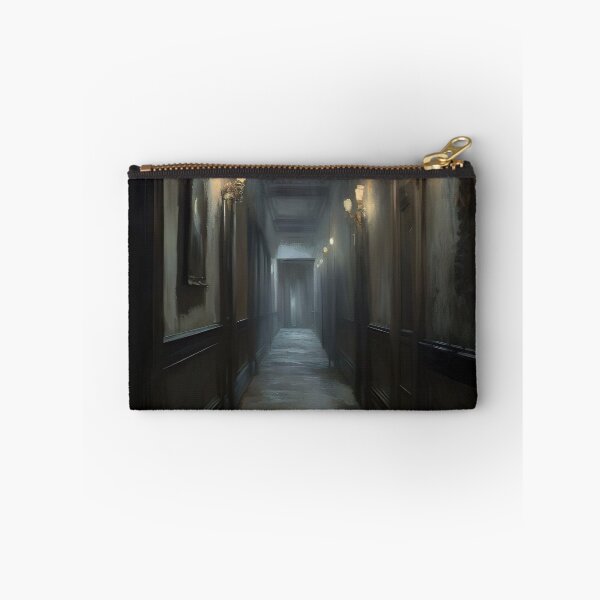 Item preview, Creepy Hallway Painting, Gothic Print, Hallway With Paintings, Haunted Museum Painting, Halloween Art, Dark Home Decor, Dark Academia designed and sold by SavageVision.