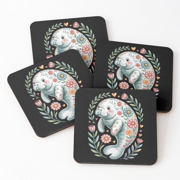 Item preview, Floral Manatee  designed and sold by jkrphoto.
