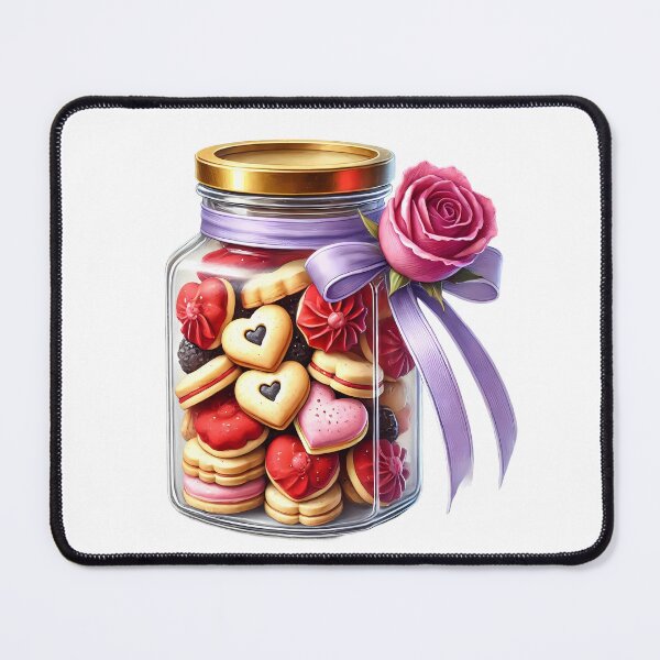 Item preview, Soft Watercolor Valentine Cookies - Sweet Love Hearts designed and sold by FuzionRaptor.