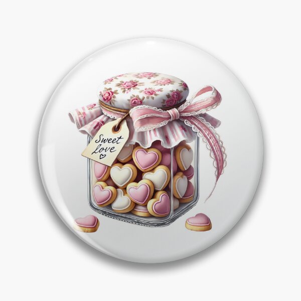 Item preview, Hand-Painted Watercolor Valentine Cookies - Sweetheart Snack Art designed and sold by FuzionRaptor.