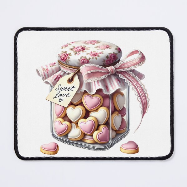 Item preview, Hand-Painted Watercolor Valentine Cookies - Sweetheart Snack Art designed and sold by FuzionRaptor.