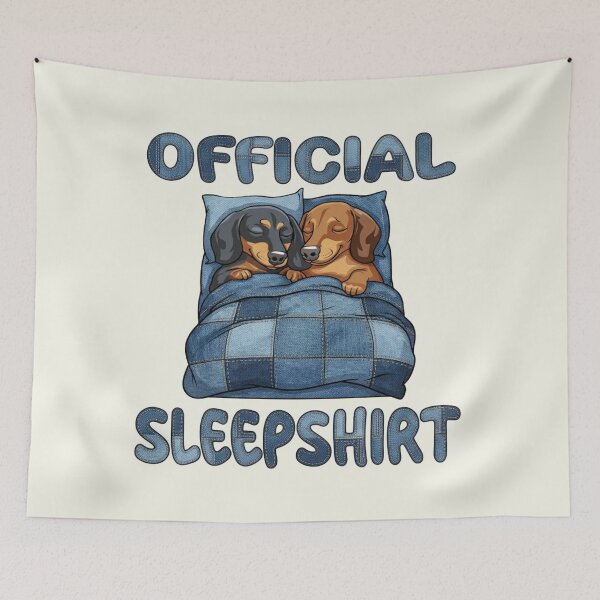 Item preview, Dachshund Wiener Dogs PJs Denim Patches Official Sleepshirt designed and sold by SunfullyYours.