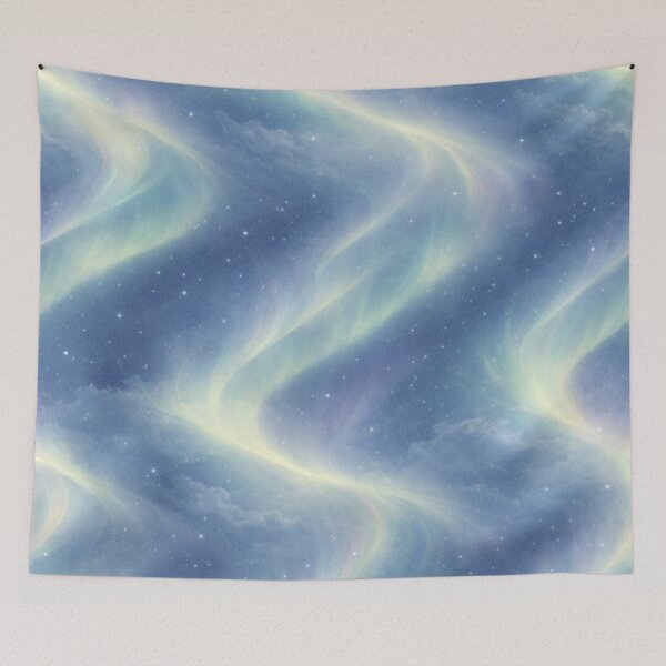 Item preview, Aurora Veil Pattern – Alaska Borealis Seamless Night Sky Design designed and sold by Alaska Magick.