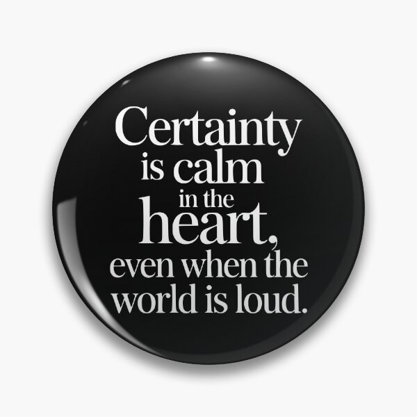 Item preview, Certainty Inner Peace Minimalist Quote Calm Mind Patience designed and sold by clothesy7.