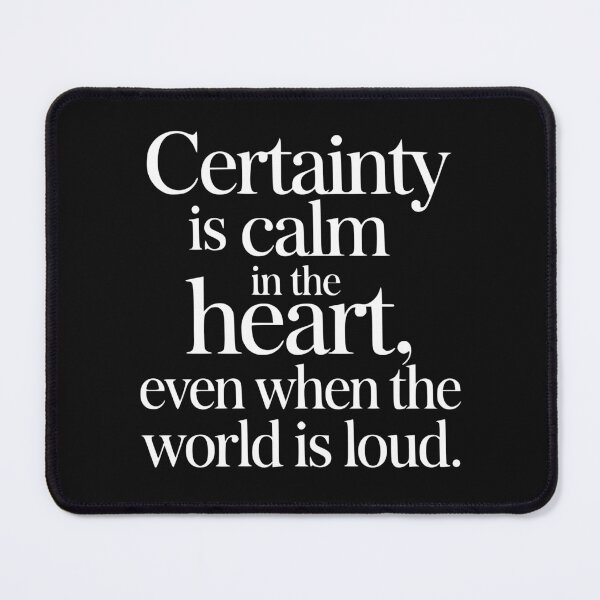 Item preview, Certainty Inner Peace Minimalist Quote Calm Mind Patience designed and sold by clothesy7.