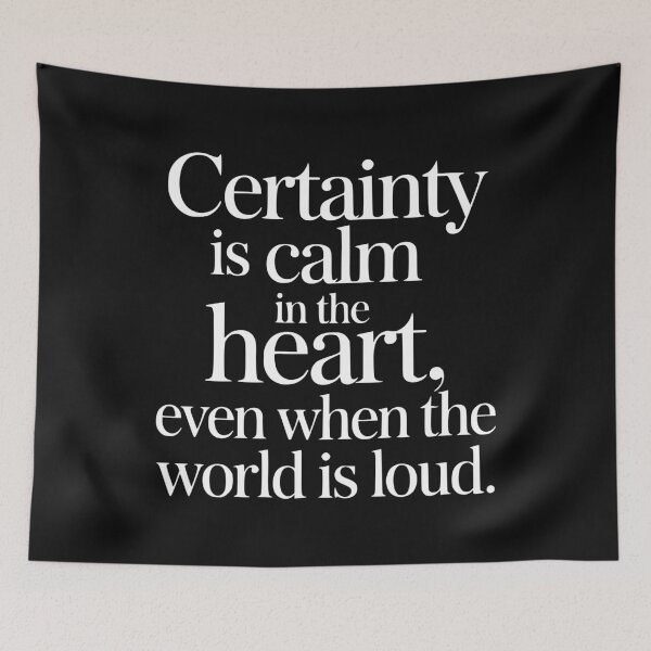 Item preview, Certainty Inner Peace Minimalist Quote Calm Mind Patience designed and sold by clothesy7.
