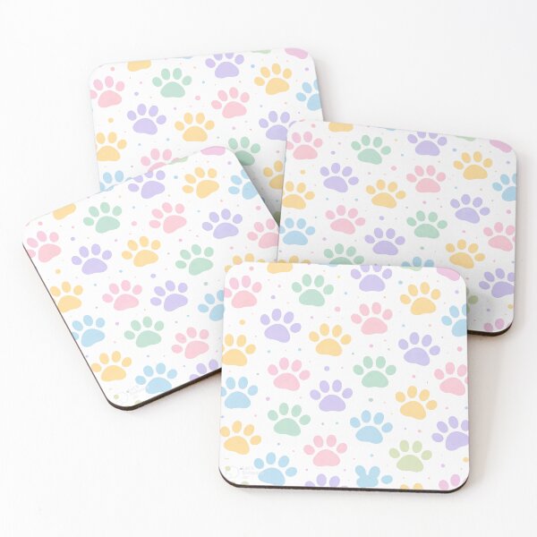 Item preview, Colorful Rainbow Paw Prints Pattern Sticker designed and sold by DesignEG.
