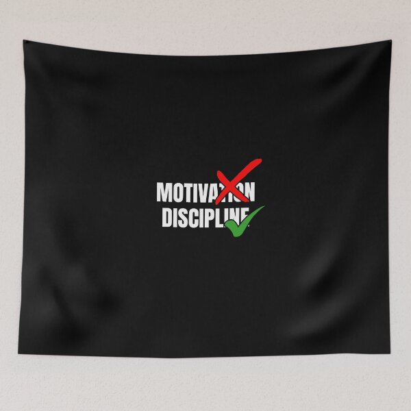 Item preview, Motivation Vs Discipline designed and sold by Dondonmart.