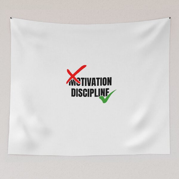 Item preview, Motivation Vs Discipline designed and sold by Dondonmart.