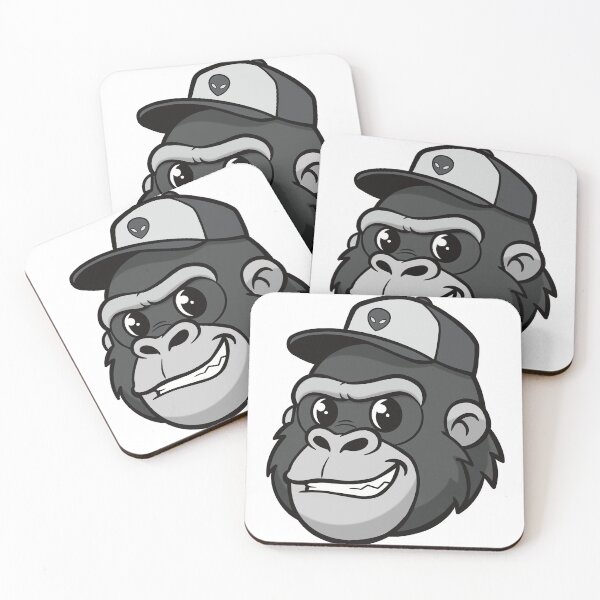 Item preview, Smirking Gorilla Meme Cartoon Wearing Cap designed and sold by holywarter.