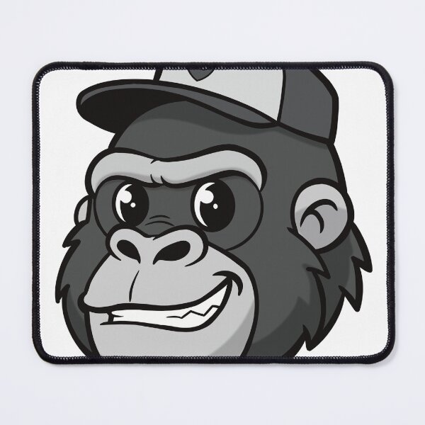 Item preview, Smirking Gorilla Meme Cartoon Wearing Cap designed and sold by holywarter.
