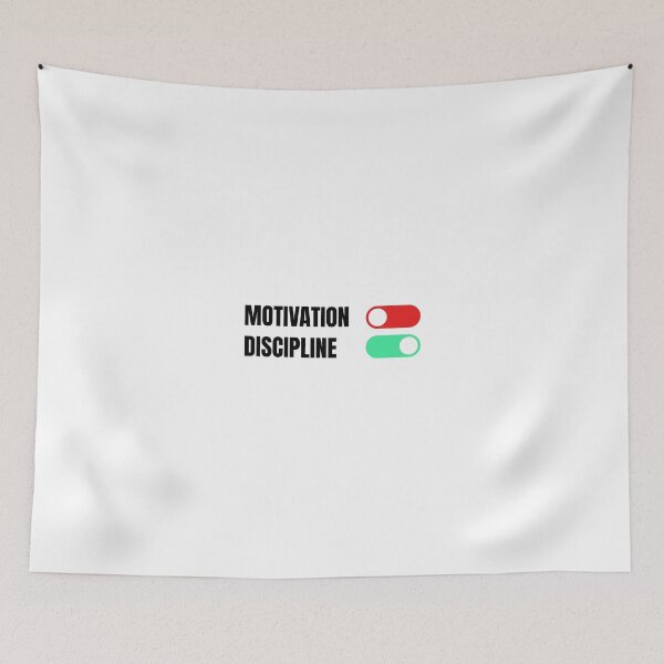 Item preview, Motivation Vs Discipline designed and sold by Dondonmart.