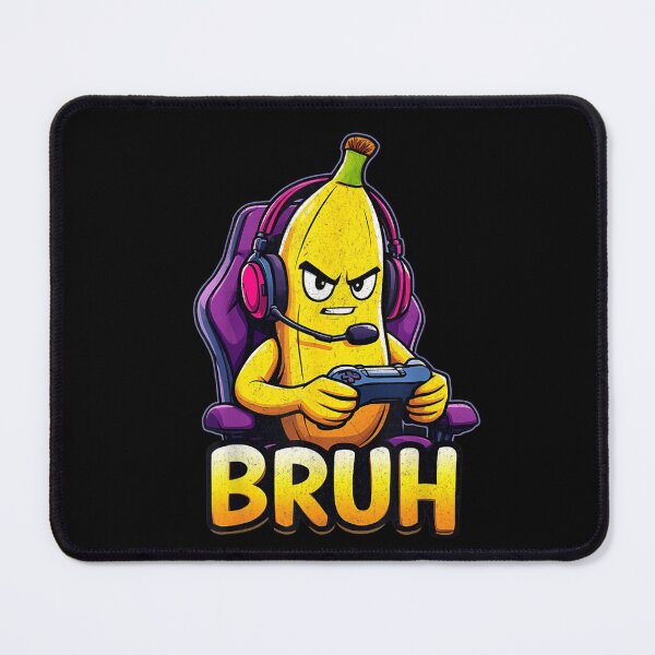 Item preview, Funny Banana Gamer With Headset Cartoon Gaming Art designed and sold by CrinoSwice.