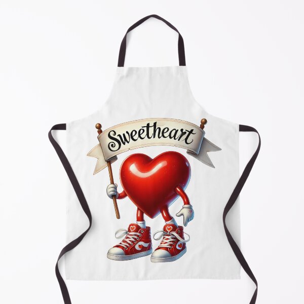 Item preview, Walking Love Heart Sweetheart - Retro Valentine Cartoon designed and sold by FuzionRaptor.