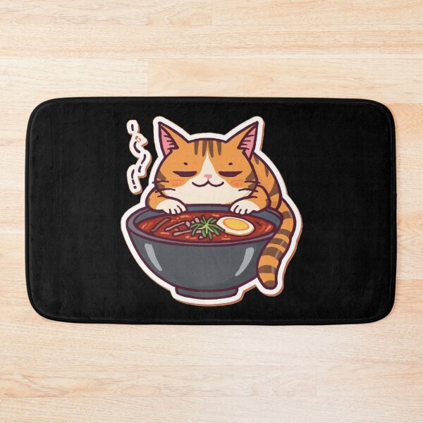 Item preview, miso tired miso sleepy soup sleepy soup tired  funny cat  in a bowl of miso soup or ramen designed and sold by zuzzelek44.