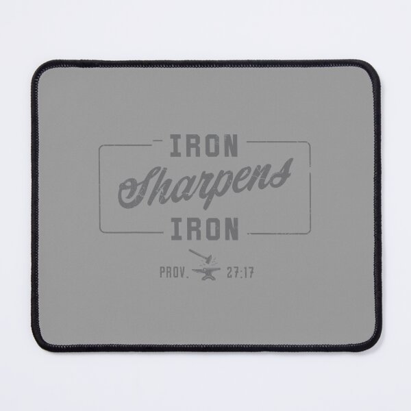 Item preview, Iron Sharpen's Iron Christian Men Bible Scripture Gym Workout designed and sold by KristineLi.