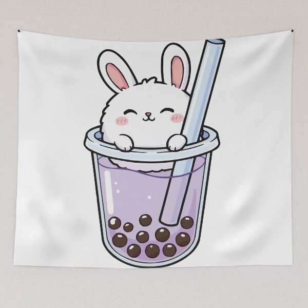Item preview, Boba-unny – Cute Rabbit in Bubble Tea designed and sold by Petzzz.
