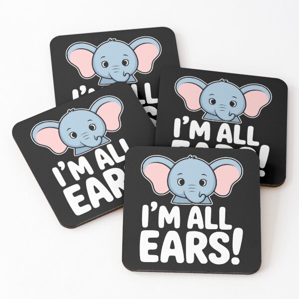 Item preview, I'm All Ears! Funny Elephant Pun designed and sold by PMCreative.
