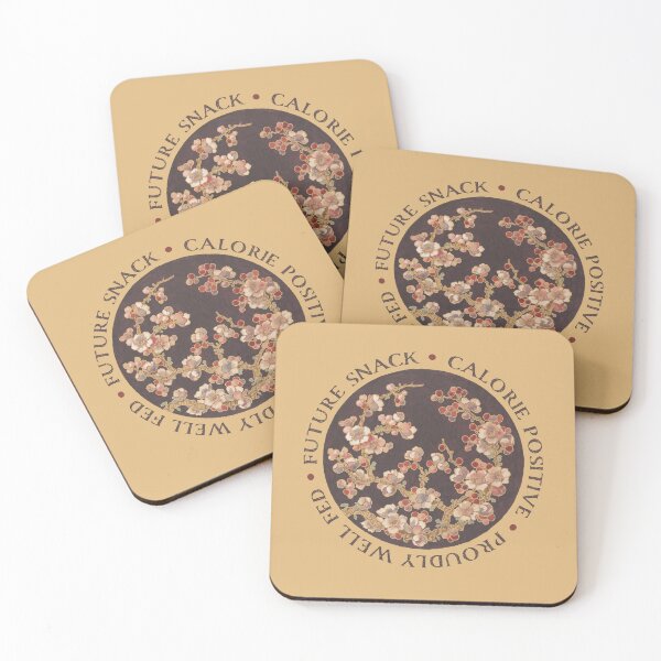 Item preview, Future Snack Calorie Positive – Vintage Floral Food Humor Art designed and sold by nomnom design.