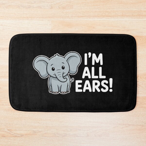 Item preview, I'm All Ears! Funny Elephant Puns designed and sold by PMCreative.