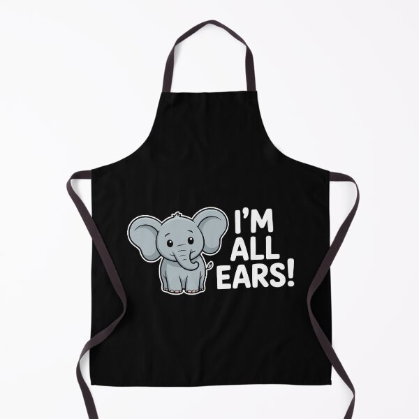 Item preview, I'm All Ears! Funny Elephant Puns designed and sold by PMCreative.