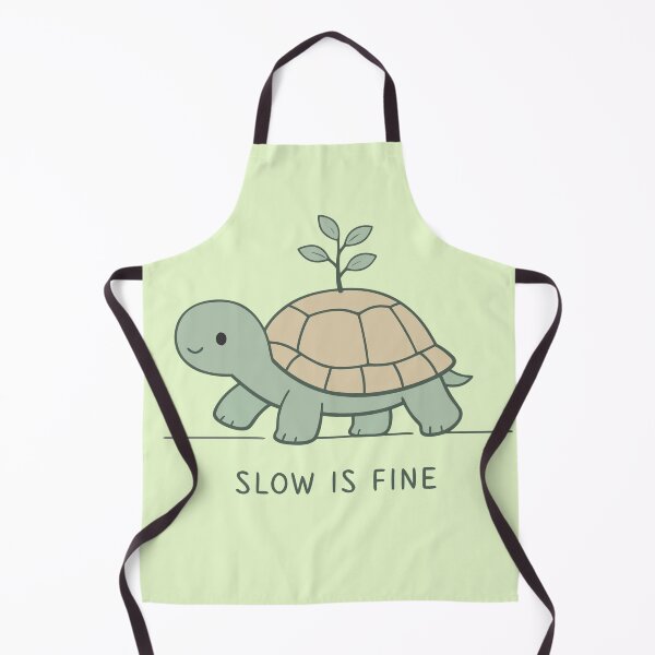 Item preview, Slow Is Fine Gentle Turtle & Plant for Mindfulness and Self Care designed and sold by Crafft Nest.