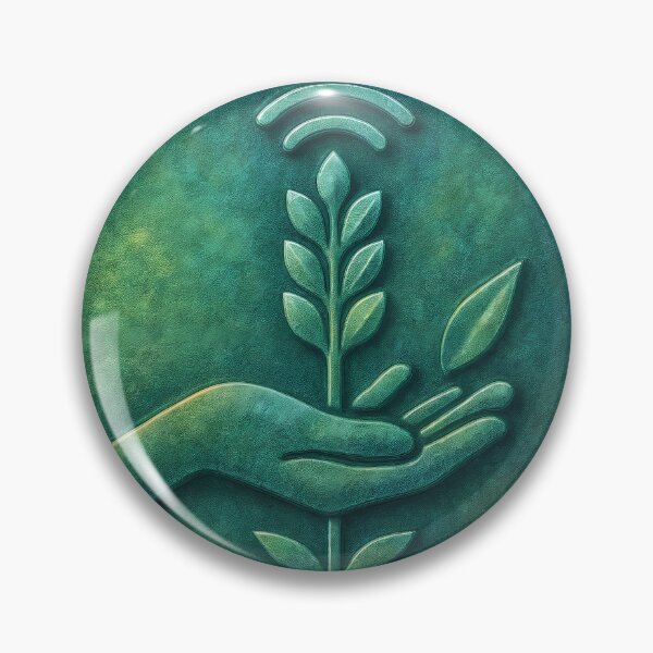 Item preview, Green Technology Nature Symbol – Sustainable Future Icon designed and sold by Creative88Art.