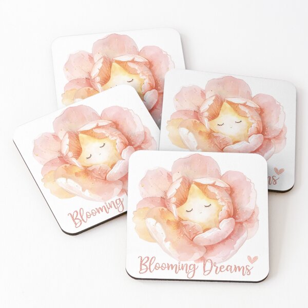 Item preview, Sleeping Star in a Flower, cute Kawaii Illustration designed and sold by Moodune.