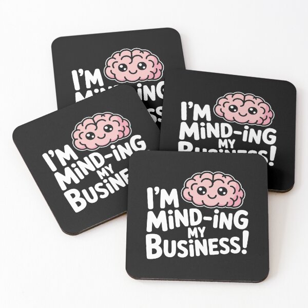 Item preview, Minding My Business! Funny Brain Pun designed and sold by PMCreative.