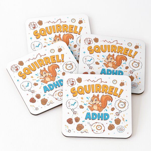Item preview, Squirrel ADHD - Funny Neurodivergent Awareness Design  designed and sold by w66aboo.