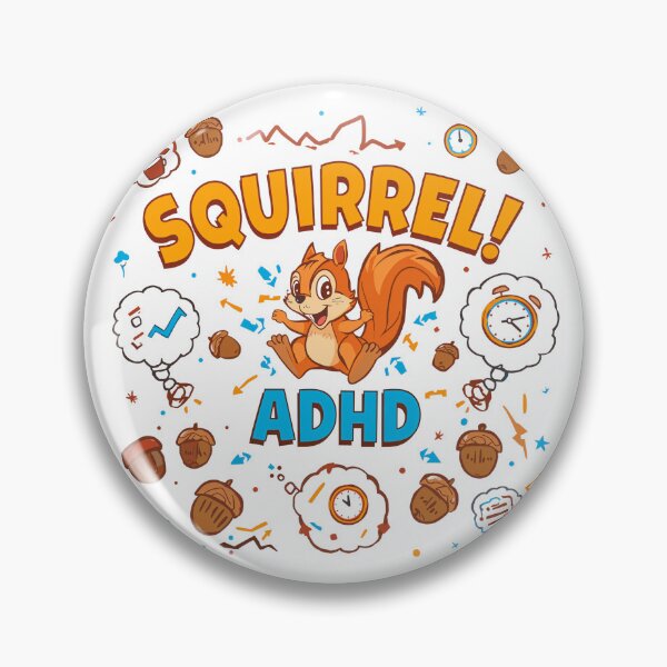 Item preview, Squirrel ADHD - Funny Neurodivergent Awareness Design  designed and sold by w66aboo.
