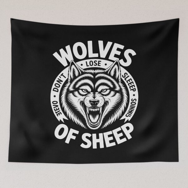 Item preview, Wolves Don't Lose Sleep Over Opinions Of Sheep - Wolf Lover  designed and sold by MarryIsMonth.